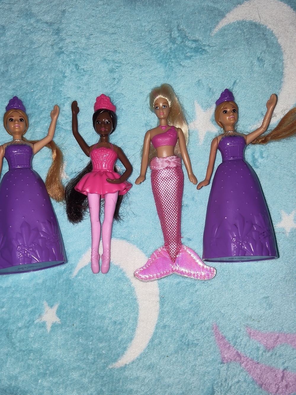 Barbie Pink and Purple Mermaid & Ballerina Doll Set